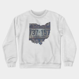 Vintage Ohio License Plates Crewneck Sweatshirt